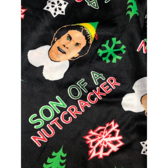 Mens Buddy ELF Son of a Nutcracker Christmas Fleece Sleep Pants Large 36-38 - Picture 8 of 9